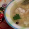 Klassik pike perch balıq şorbası