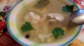 Classica zuppa di pesce persico